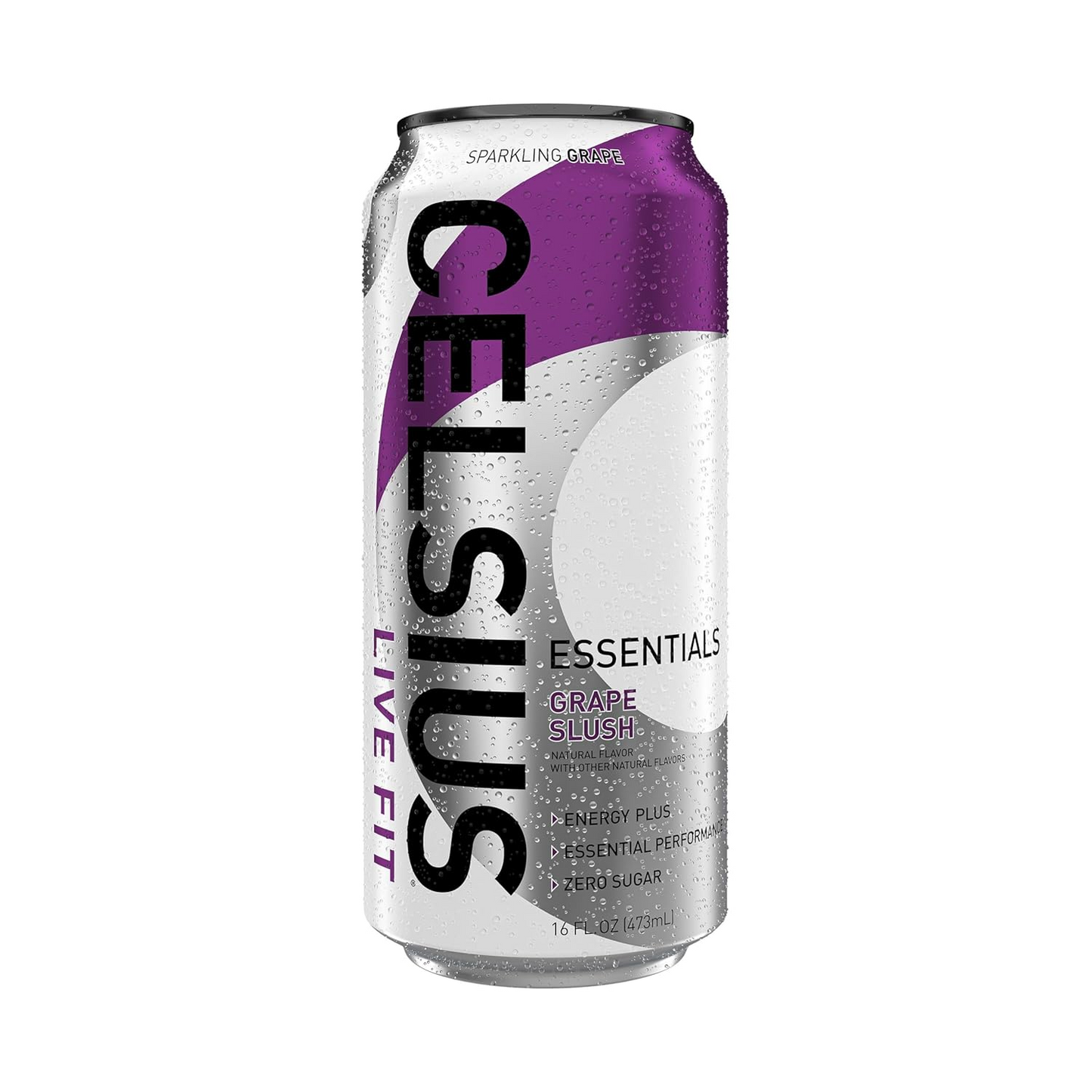 16oz Celsius Essentials Grape Slush Energy Drink