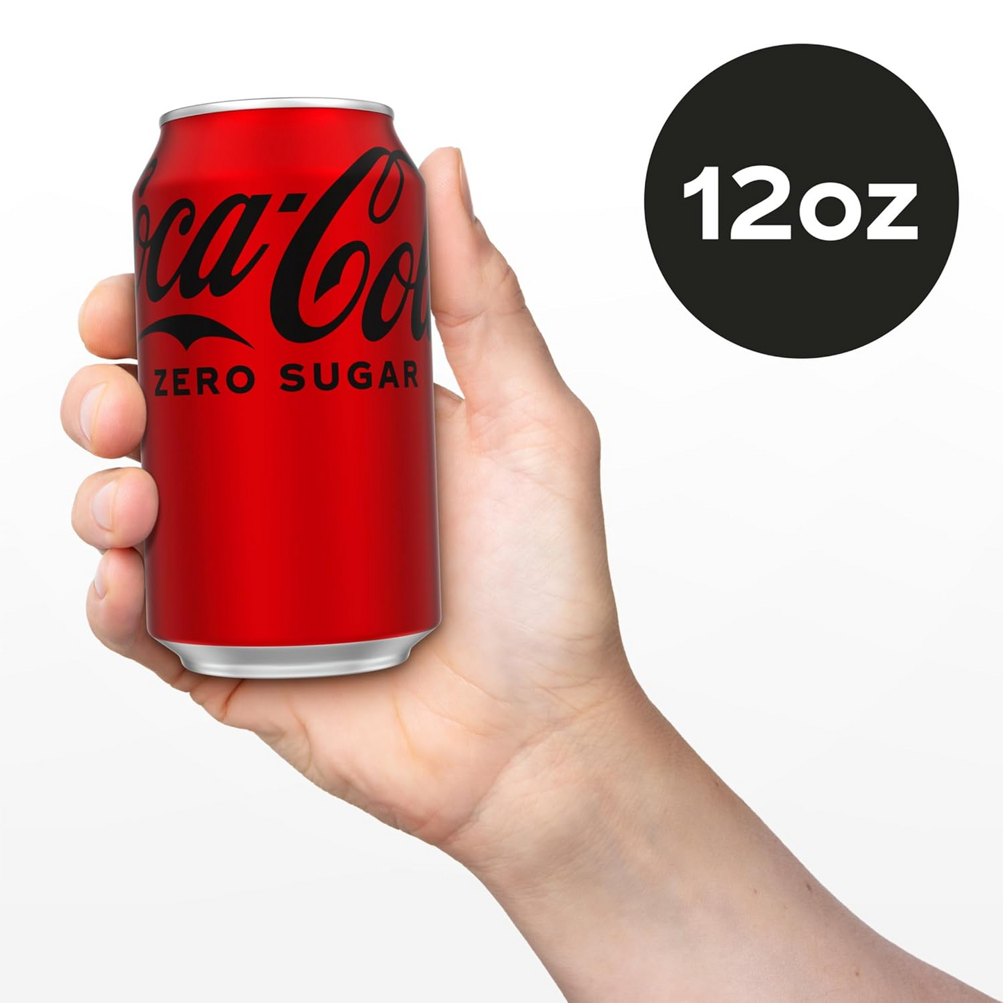 Coke Zero 12oz Can with Zero Sugar and Classic Flavor