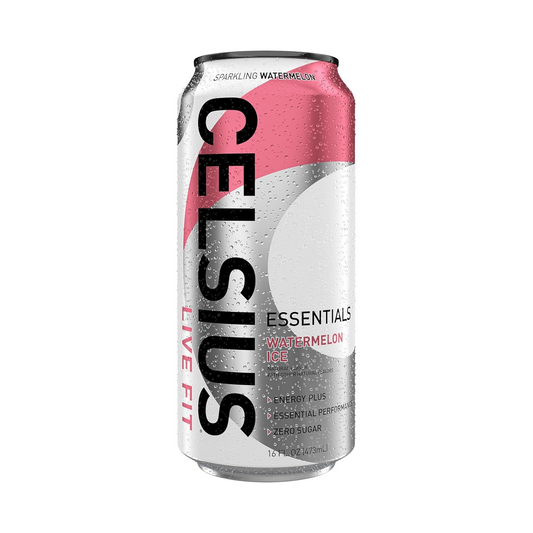 16oz Celsius Essentials Watermelon Ice Energy Drink