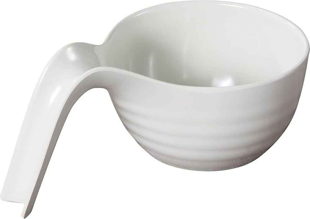 Yanco Serving Bowl MD-307 Crafted from high-quality melamine, this serving bowl is built to last and will withstand even the busiest of kitchens. With a capacity of 26 oz., it's the perfect size for serving up your favorite salads, side dishes, or snacks. The Milando Serving Bowl features a unique round shape with a slanted design that adds a touch of elegance to your table setting.