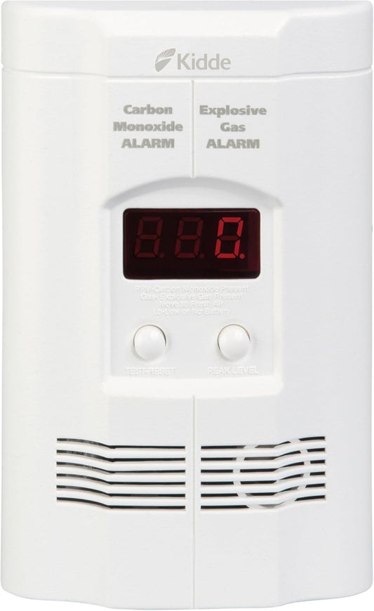 Kidde Carbon Monoxide and Explosive Gas Alarm with Digital Plug-In