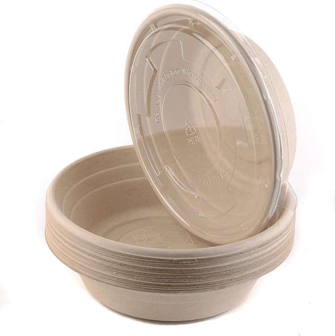 Compostable Round Sugarcane Container Bowl