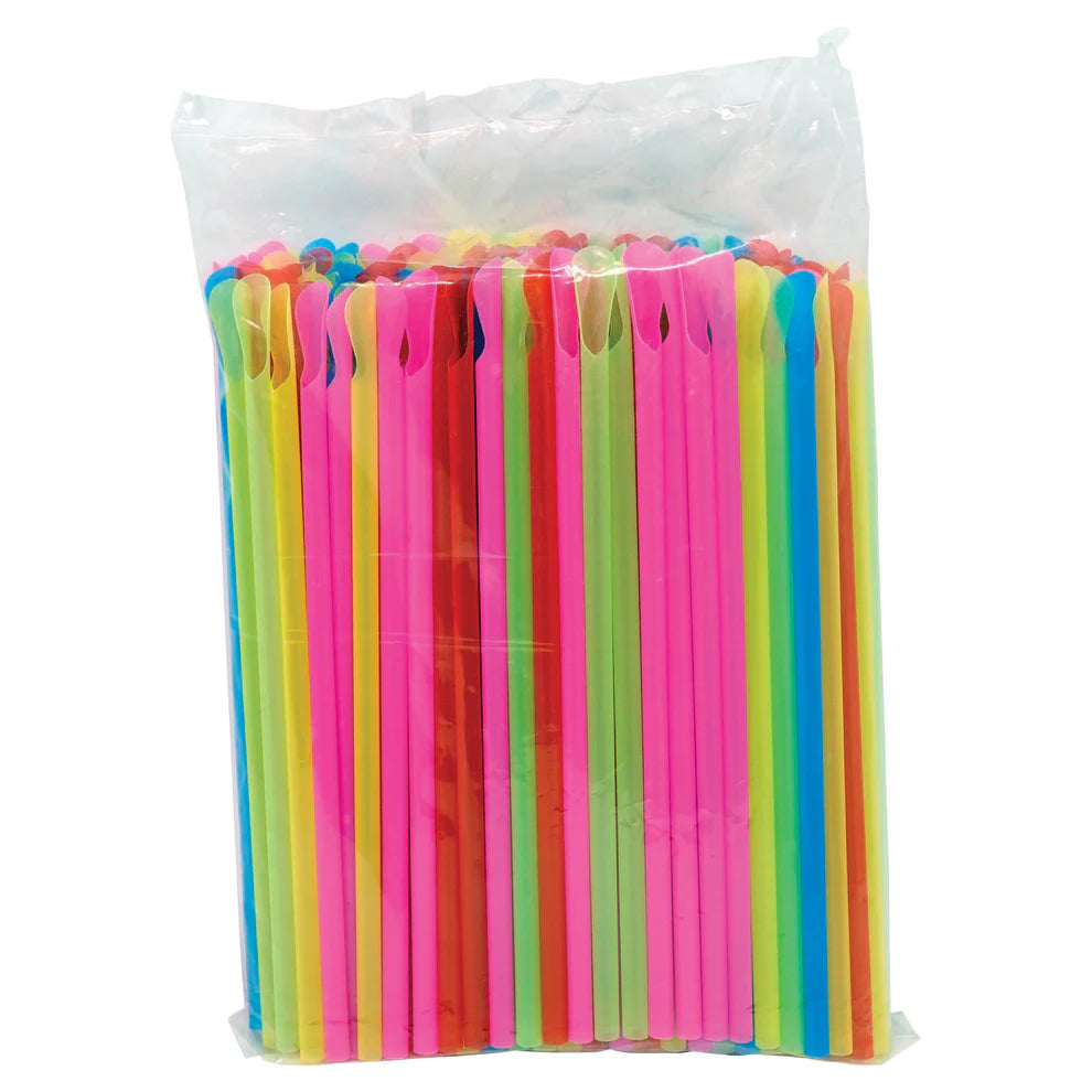 Winco 72401CS, 10,000/Case (50/200 ct) Snow Cone Spoon Straws