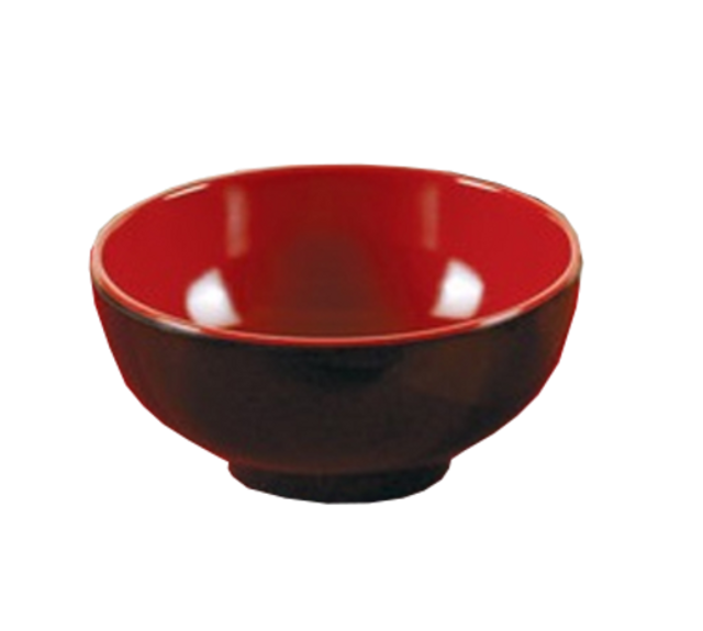 Yanco Rice Bowl CR-131 is a great and affordable restaurant tableware. It is made from durable and reliable melamine material, which makes the bowl look like ceramics. You can use these unique round rice bowls to serve such Asian dishes like rice, miso soup, noodles or salads. Thanks to the elegant Black&amp;Red collection style, the rice bowl will perfectly fit any food-serving establishment design. Melamine tableware is an ideal solution for those who choose high-quality, durable and affordable dinne