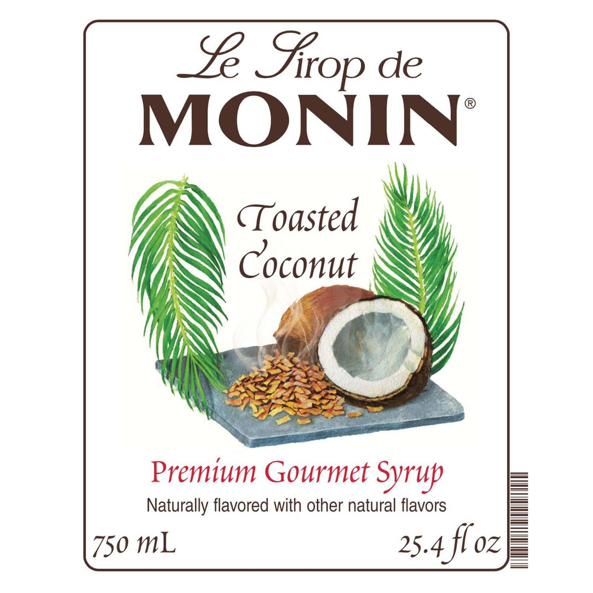 Monin Toasted Coconut Syrup 750 mL Bottle additional product image