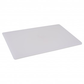12" x 18" x 1/2" white plastic cutting board stanton trading designed for safe and efficient food preparation. Made from durable, non-porous material, it resists stains and odors while preventing deep knife grooves. Ideal for both professional and home kitchens, it helps maintain hygiene by reducing cross-contamination.