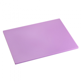 12" x 18" x 1/2" purple plastic cutting board stanton trading designed for safe and efficient food preparation. Made from durable, non-porous material, it resists stains and odors while preventing deep knife grooves. Ideal for both professional and home kitchens, it helps maintain hygiene by reducing cross-contamination.