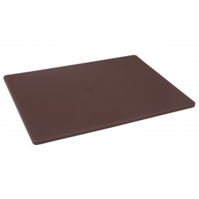 15" x 20" x 1/2" brown plastic cutting board stanton trading designed for professional kitchens and home use, offering durability, easy maintenance and prevent cross-contamination, making it ideal for food safety practices. The non-porous, stain-resistant material ensures hygiene, while its lightweight yet sturdy design provides a reliable cutting surface.