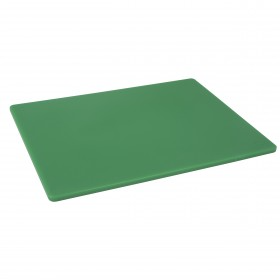15" x 20" x 1/2" green plastic cutting board stanton trading designed for professional kitchens and home use, offering durability, easy maintenance and prevent cross-contamination, making it ideal for food safety practices. The non-porous, stain-resistant material ensures hygiene, while its lightweight yet sturdy design provides a reliable cutting surface.