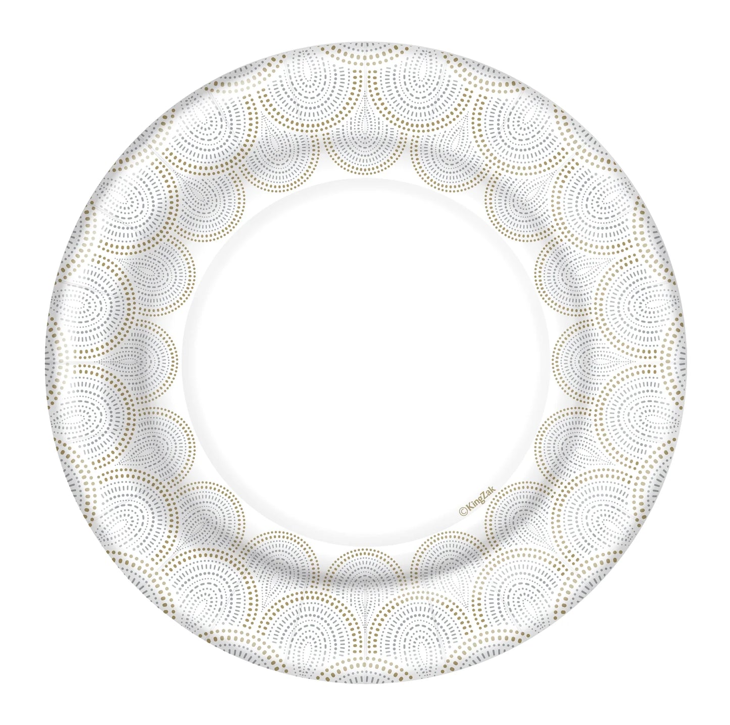 Rays Paper Plates – Stylish disposable plates with a modern sunburst design, available in 8.5-inch and 10.5-inch sizes, perfect for weddings, parties, and special events.