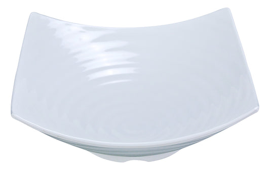 Yanco Square Bowl MD-816 This impressive bowl boasts a generous capacity of 160 oz., making it ideal for serving larger portions at your next gathering. The square shape and clean, white design exude sophistication and elegance, while the melamine material ensures durability for long-lasting use. Plus, cleaning up after a party has never been easier – the Milando Bowl is dishwasher safe for effortless cleaning.
