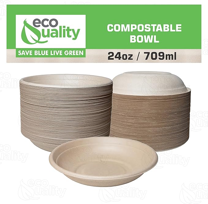 Compostable Round Sugarcane Container Bowl