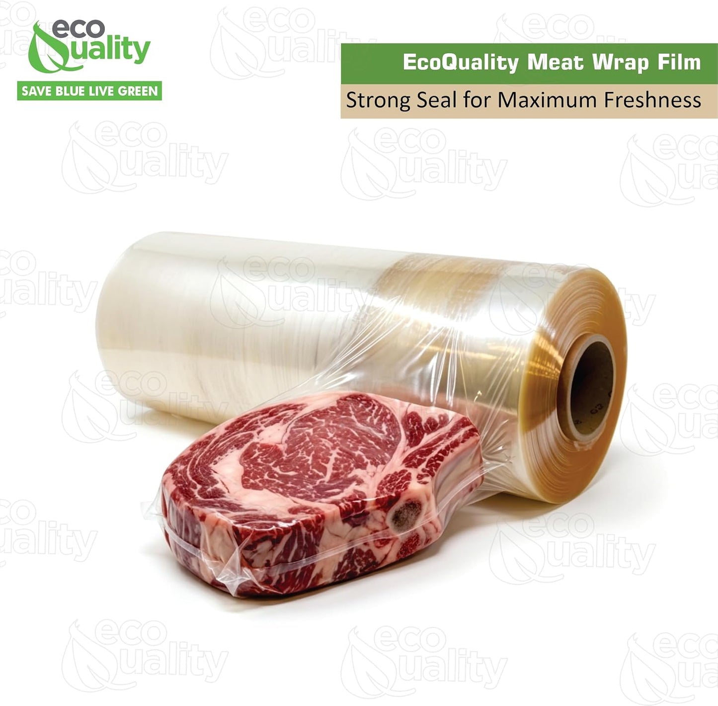 Bio Meat Film 4000 Feet - Commercial Food Grade Plastic Wrap Roll