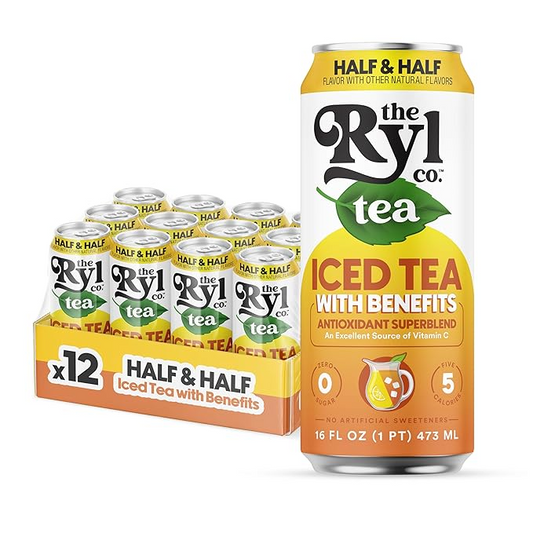 16oz Ryl Half Iced Tea and Half Lemonade Antioxidant Blend Zero Sugar Drink