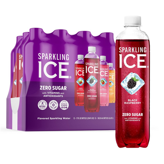 17oz Sparkling Ice Purple Variety Pack Flavored Sparkling Water Drink