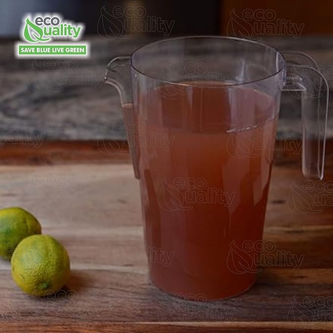 60oz Crystal Clear Plastic Beverage Carafe Pitcher