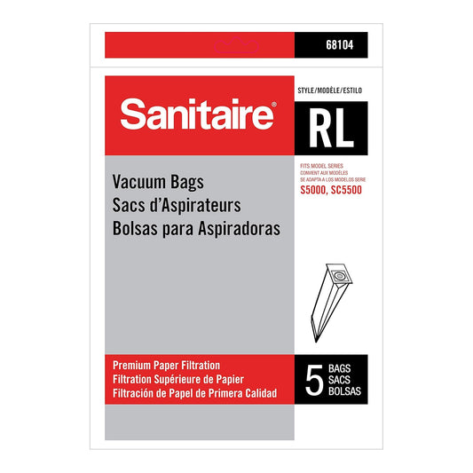 Sanitaire White RL Premium Paper Bags 68104 for EON Upright Vacuums