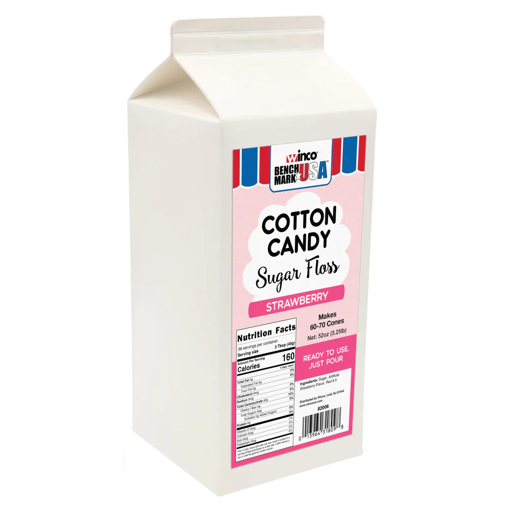 Winco 82001CS-82006CS, 3.25lb, 6ct Case Benchmark Cotton Candy Floss