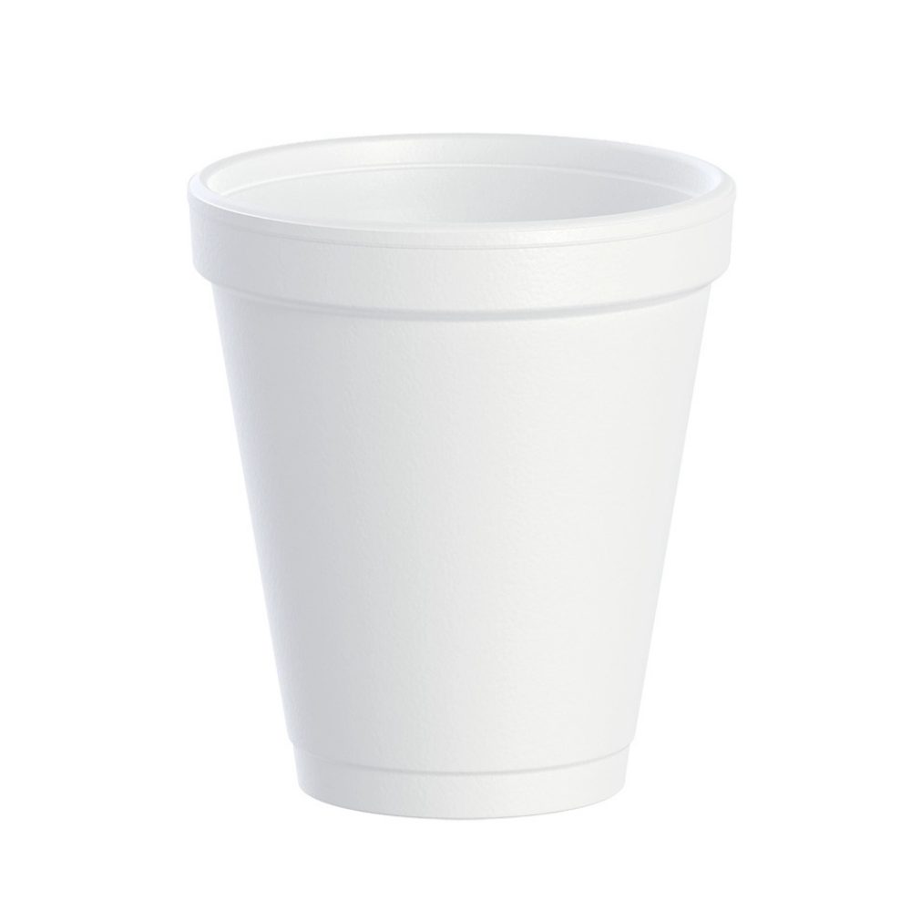 Dart 8oz White Disposable Insulated Foam Drinking Cup