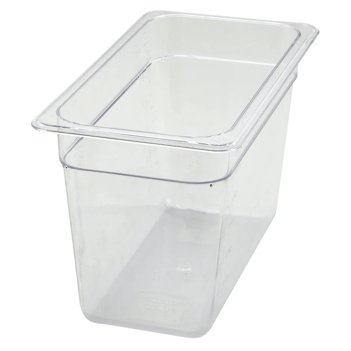Food Pan is made from polycarbonate, this food pan is resistant to food acid and oils, and will withstand temperatures from -40° to 210° F. Thanks to its smooth, translucent surface, this food pan is easy to clean and provides excellent product visibility. An economical storage option in any foodservice facility.