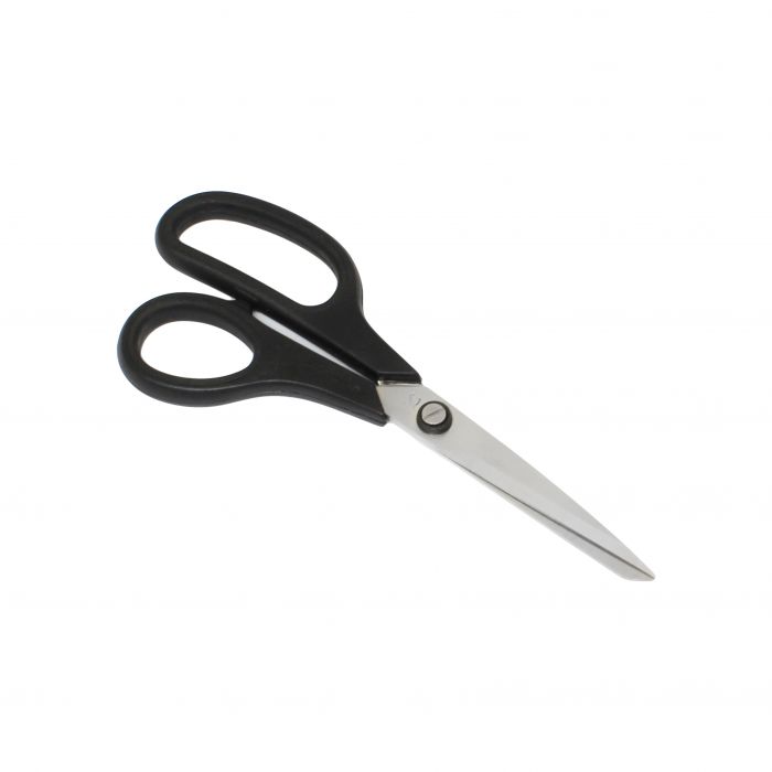 This scissor features a durable stainless steel blade for precise and long-lasting cutting performance. Designed with a plastic grip handle, it offers a comfortable and secure hold. Its ergonomic design ensures ease of use, reducing hand fatigue during extended cutting tasks. Perfect for home, office, and kitchen use, this versatile scissor combines functionality with durability for everyday convenience.