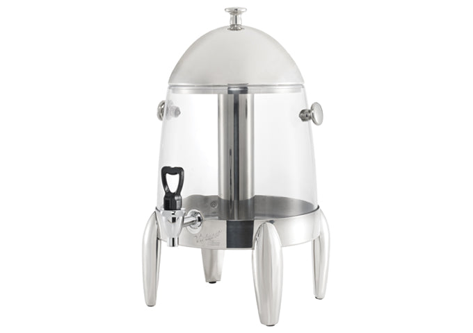Winco 908 3.1-Gal Beverage Dispenser with Ice Core & Stainless Lid/Base