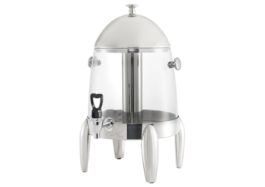 Winco 908 3.1-Gal Beverage Dispenser with Ice Core & Stainless Lid/Base