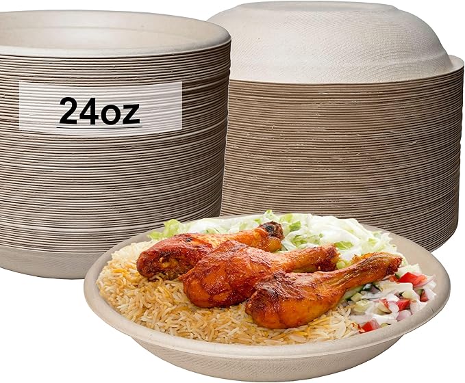 Compostable Round Sugarcane Container Bowl