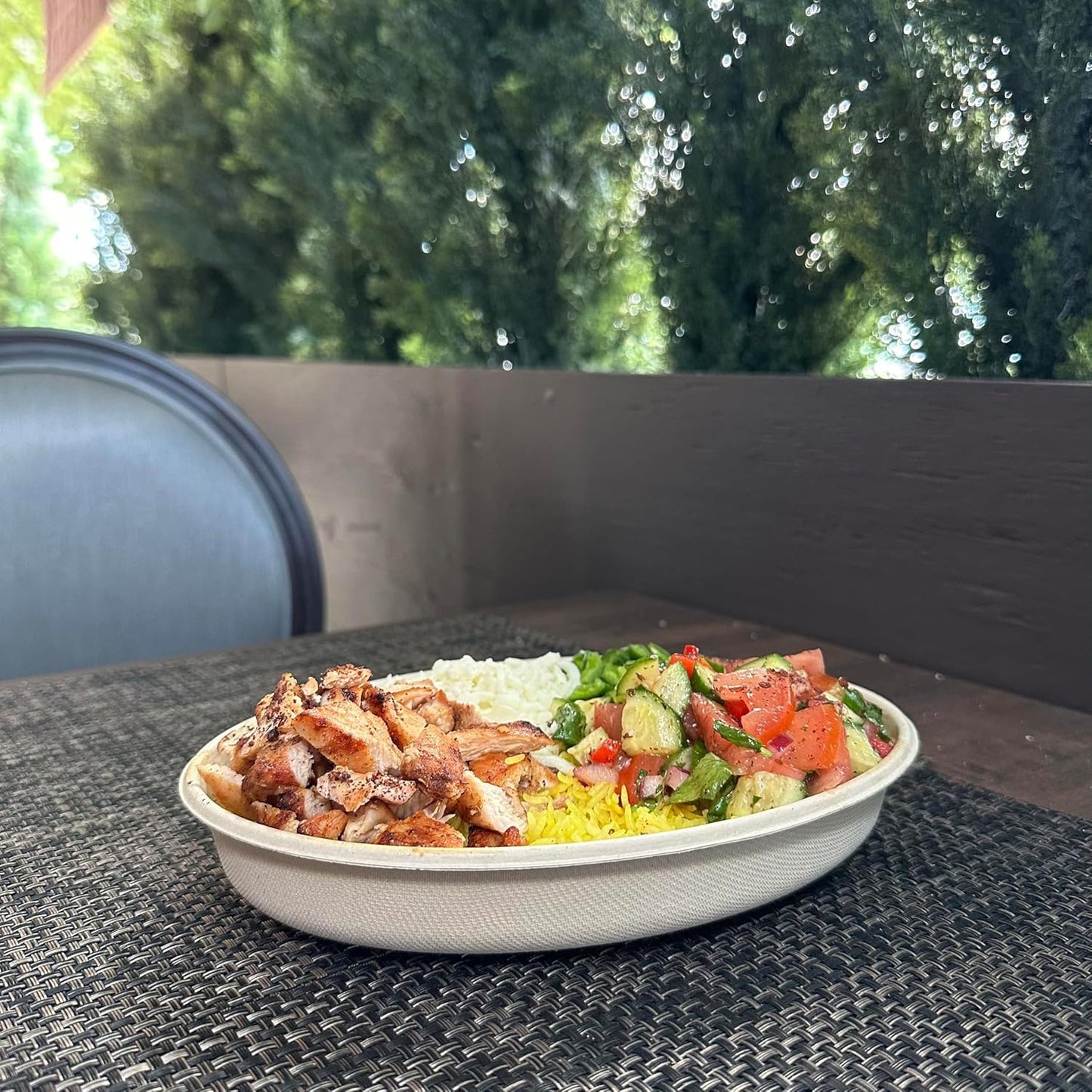 Oval Disposable Compostable Paper Burrito Bowls
