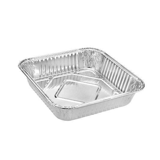 9-inch deep square aluminum cake pan for baking. Heavy-duty, nonstick, and warp-resistant. Ideal for cakes, brownies, casseroles, and layered desserts. Perfect for home, bakery, and commercial use.