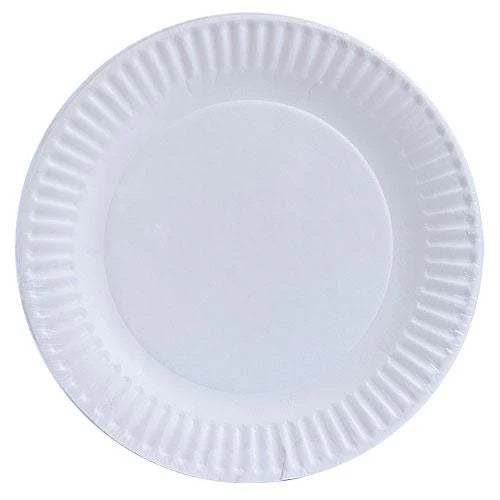 9" White Paper Plates – durable, disposable, and ideal for meals, snacks, and desserts. Perfect for parties, catering, picnics, and events. Classic white design suits any occasion.