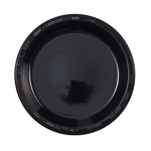 9" Disposable Plastic Plates in multiple colors – Red, White, Blue, Black, Gold, Silver, Pink, Light Blue, Hot Pink. Durable, leak-resistant, and perfect for parties, catering, and everyday use.