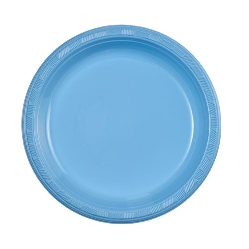 9" Disposable Plastic Plates in multiple colors – Red, White, Blue, Black, Gold, Silver, Pink, Light Blue, Hot Pink. Durable, leak-resistant, and perfect for parties, catering, and everyday use.