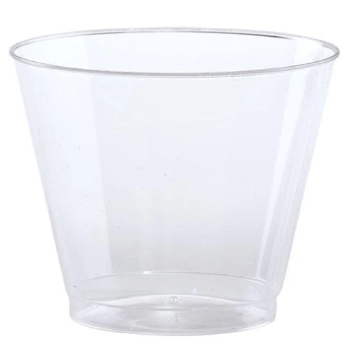 9oz clear old fashioned plastic tumbler, disposable drinkware, perfect for cocktails, whiskey, soda, weddings, parties, events, catering, sturdy design, easy cleanup, 50 per pack.