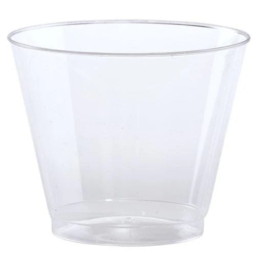 9oz clear old fashioned plastic tumbler, disposable drinkware, perfect for cocktails, whiskey, soda, weddings, parties, events, catering, sturdy design, easy cleanup, 20 per pack.