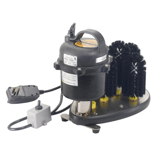 Winco AA-SUB, 1/3 HP, Electric, 5 Brushes Stainless Steel Glass Washer
