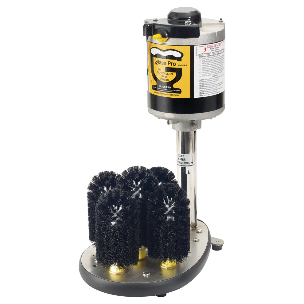 Winco AA, 1/3 HP, 5 Brushes, UL, CSA Glass Pro Electric Glass Washer