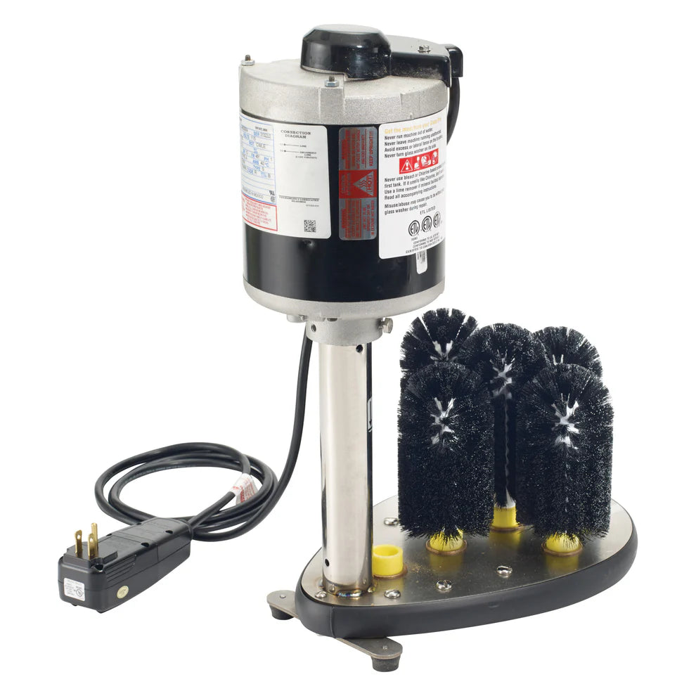 Winco AA, 1/3 HP, 5 Brushes, UL, CSA Glass Pro Electric Glass Washer