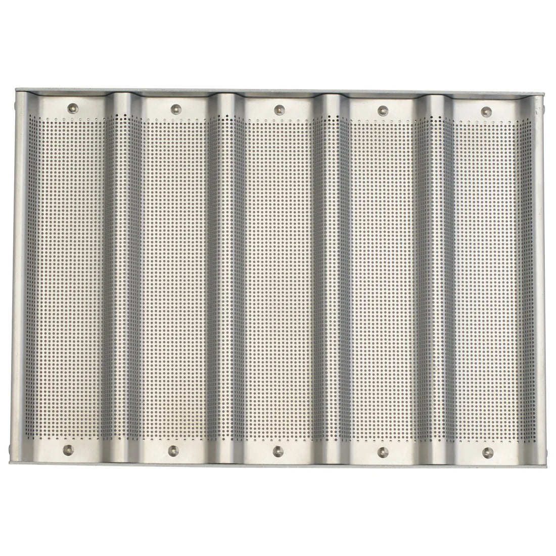 Winco ABPN-5H, 5 Slots, 16 Gauge Alum Silicon Glaze Sandwich Roll Pan