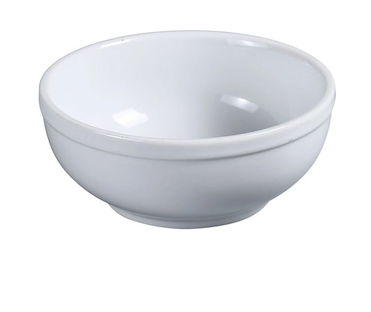 Yanco Nappie AC-18 is a versatile and elegant choice for serving soups, salads, and side dishes. Crafted from high-quality porcelain with a super white finish, this bowl enhances food presentation while complementing any dining setting. Its durable construction makes it ideal for restaurants, dining halls, and catered events. Designed for convenience, this nappie is dishwasher, oven, and microwave safe, ensuring ease of use in busy environments.