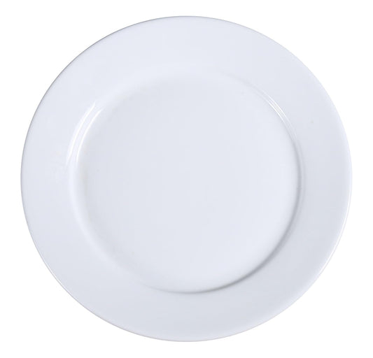 Yanco Plate AC-20 is a refined and durable addition to any table setting. Crafted from high-quality porcelain with a sleek glaze finish, this plate offers exceptional resistance to mechanical damage and temperature changes. Its super white design and wide rim enhance food presentation, making it ideal for serving salads, pasta, or hot meals. Part of the Abco collection, this plate complements a variety of dining settings, including fine-dining restaurants, catered events, outdoor venues, and hotels. 