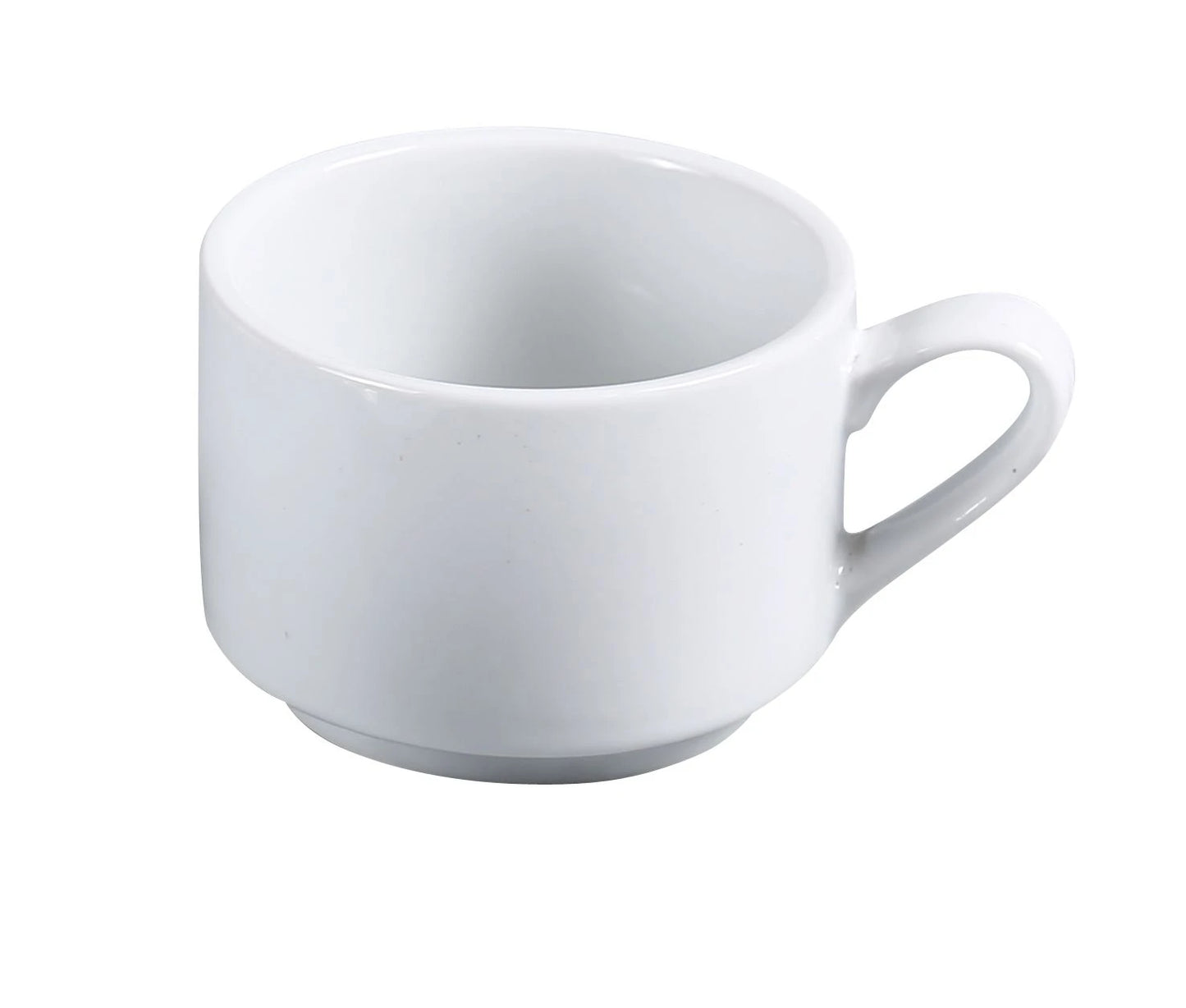 Yanco Stackable Cup AC-23 is a practical and elegant choice for serving hot beverages while maximizing storage space. Crafted from high-quality porcelain with a super white finish, this cup offers a refined look suitable for restaurants, cafes, and catered events. Its stackable design allows for easy and efficient storage, making it ideal for busy establishments. Designed for convenience, this cup is dishwasher, oven, and microwave safe, ensuring durability and ease of use.