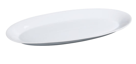 Yanco Fishia Platter AC-96 is a stylish and functional choice for serving vegetables, cold cuts, fresh greens, and appetizers. Crafted from high-quality porcelain with a super white finish, this elegant platter seamlessly integrates into any fine-dining restaurant, catering event, or upscale dining establishment. Its generous size and oval shape provide ample space for beautifully presenting dishes, while the rolled edges add a refined touch. 