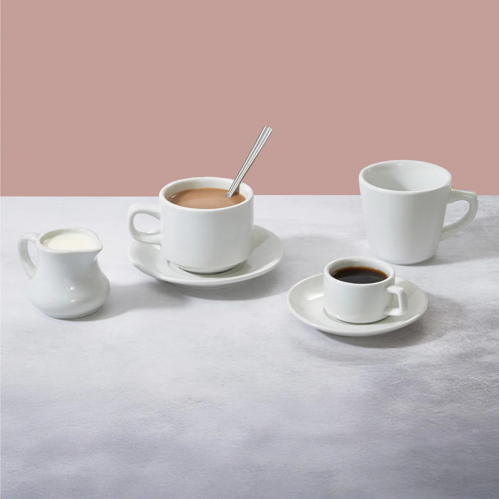 ACD-4/ACD-6, 4 oz. & 6 oz., 3 Doz/Case, white Porcelain Creamers