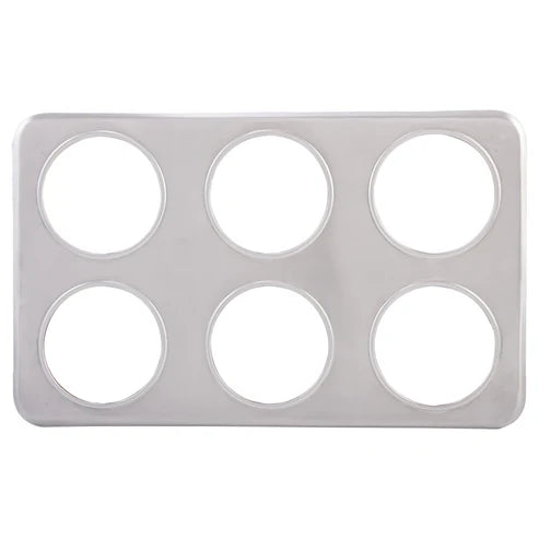 Winco ADP-444 Stainless Steel Six 4-3/4" Holes Adaptor Plate