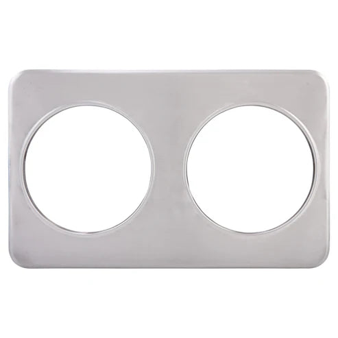 Winco ADP-808 Stainless Steel Two 8-3/8" Holes Adaptor Plate, EA
