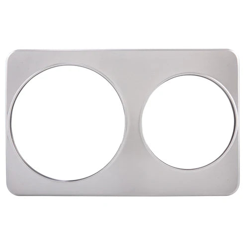 Winco ADP-810 Stainless Steel 8-3/8" & 10-3/8" Holes Adaptor Plate, EA
