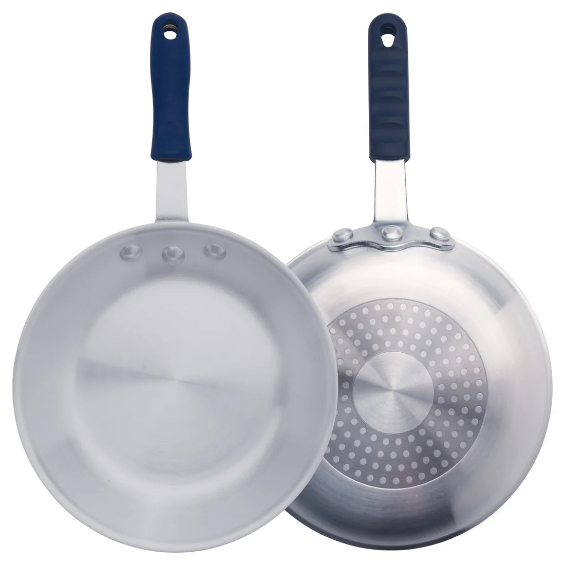 Winco AFPI-10H to 8H, 10"-8" Natural Finish Induction Ready Fry Pan