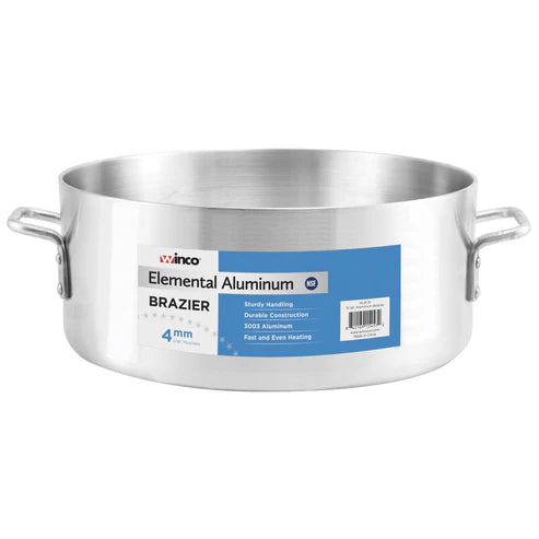 Winco ALB-15 to ALB-40, 4mm, 15-40 Qt Brazier Elemental Aluminum