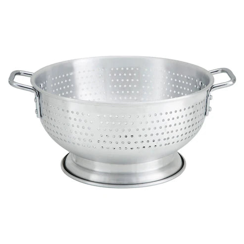 Winco ALO-11BH-8BH 11qt-8qt Alu, with/without Base, Handles Colanders